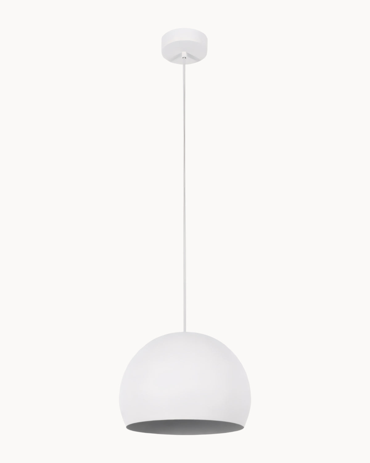 Medici 300mm Round Pendant Chalk White