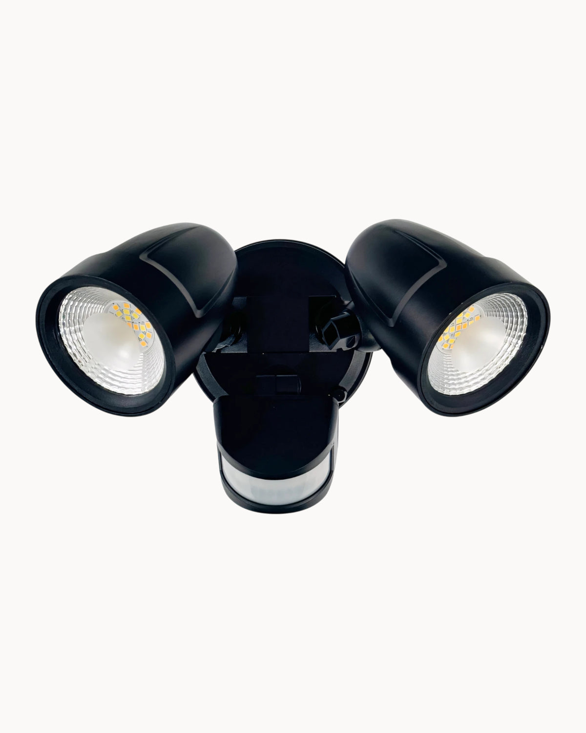 Cardrona IP54 Twin Spot with Sensor Black