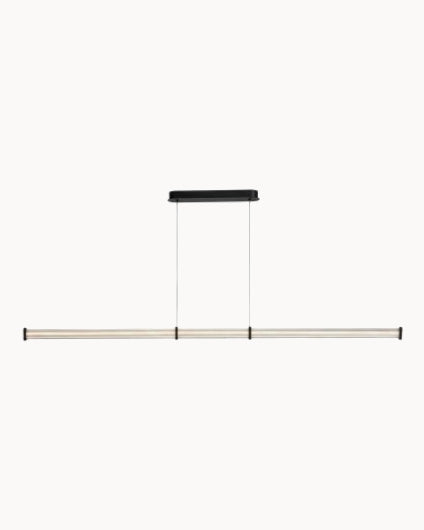 Black 1.8m linear pendant