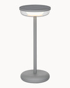 Grey table lamp with IP44 rating