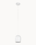 Textured chalk white 160mm pendant