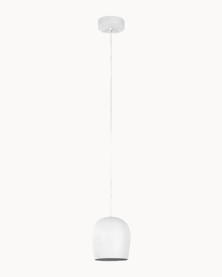 Textured chalk white 160mm pendant