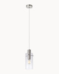 Montefino Pendant Brushed Chrome/Clear Glass