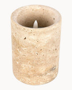 Travertine candle