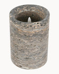 Casori Silver Travertine Candle