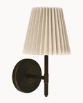 Bella Wall Light Bronze with Natural Shade