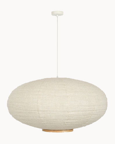 Natural 800 oval shade with timber finish