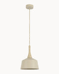 Beige 270mm pendant with travertine finish