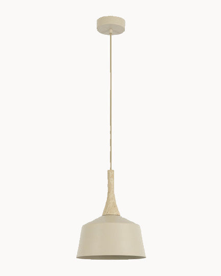 Beige 270mm pendant with travertine finish