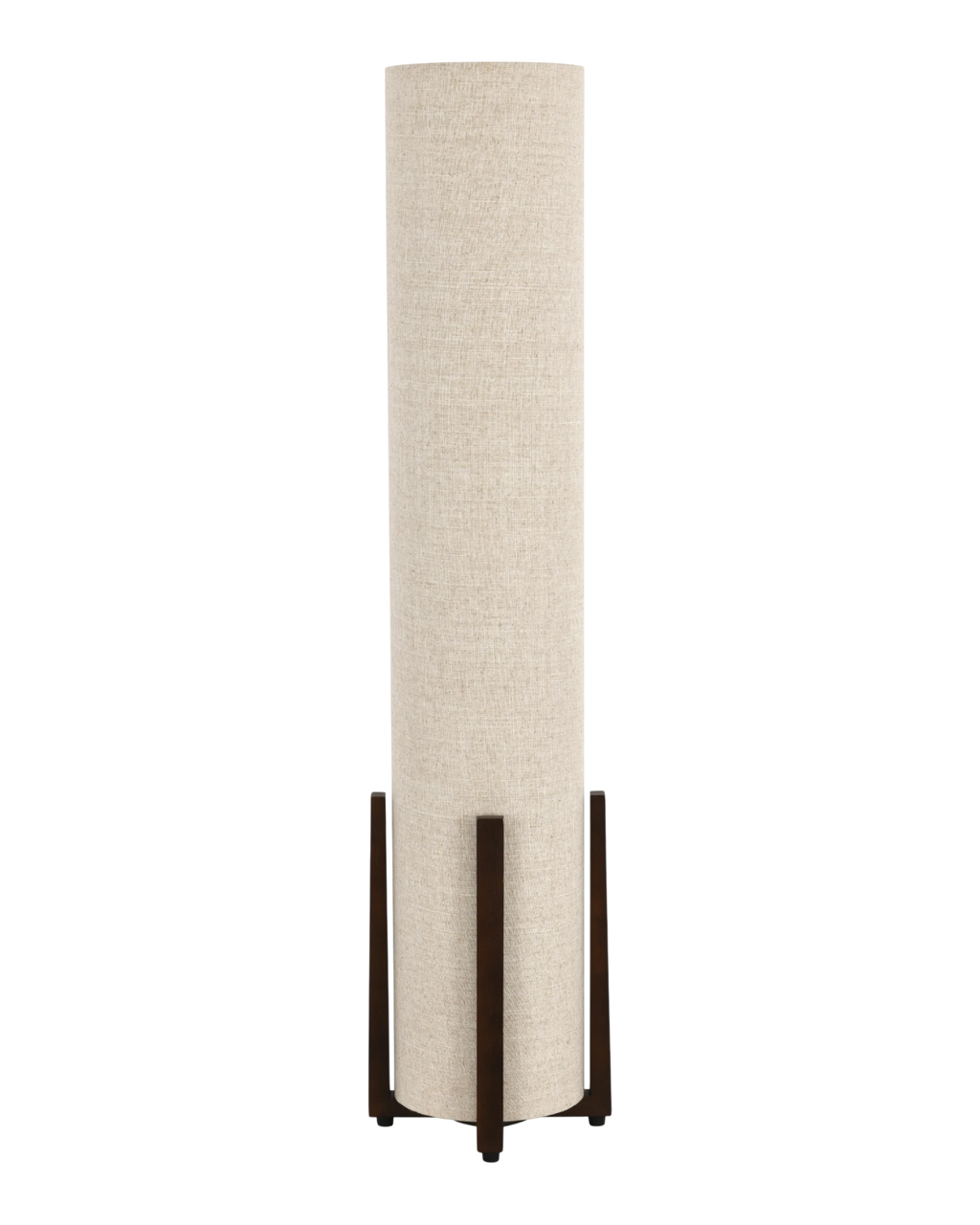 Cabana Floor Lamp Walnut with Natural Shade