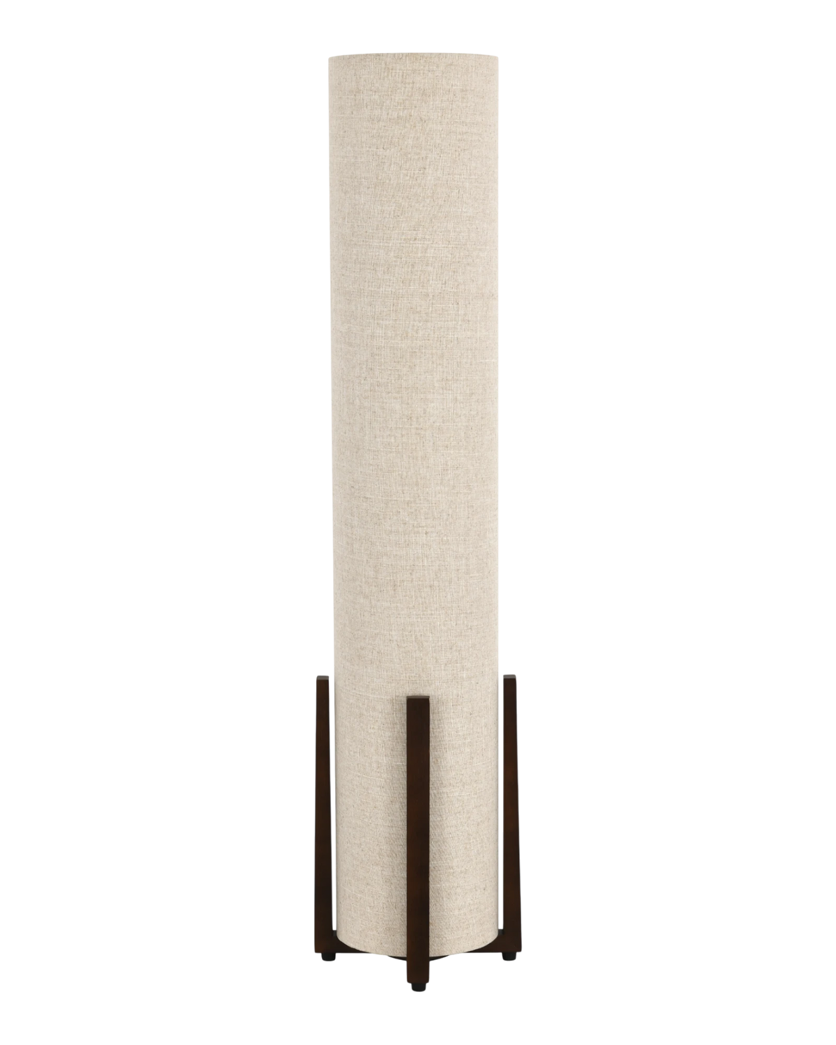 Cabana Floor Lamp Walnut with Natural Shade