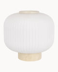 Mele Squat Table Lamp Travertine