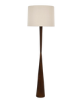 Fiorella Floor Lamp Walnut with Natural Shade