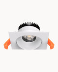 Arcadia 90mm IP54 9W CCT Tiltable Square Downlight White
