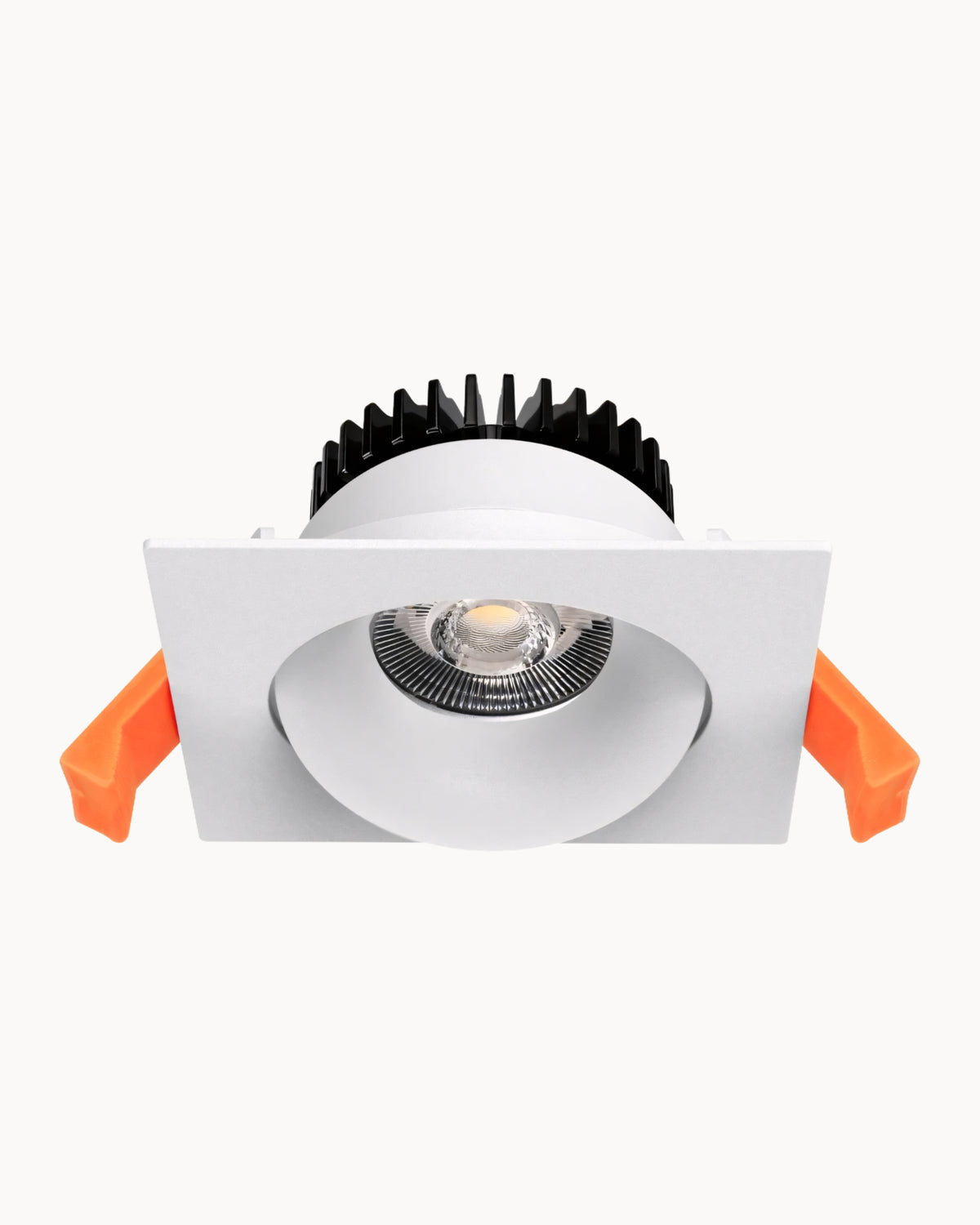 Arcadia 90mm IP54 9W CCT Tiltable Square Downlight White