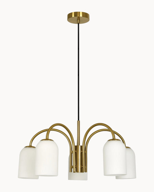 Edit 5 Light CTC Pendant Brass
