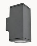 Cubex IP65 2 Light Wall Light Graphite