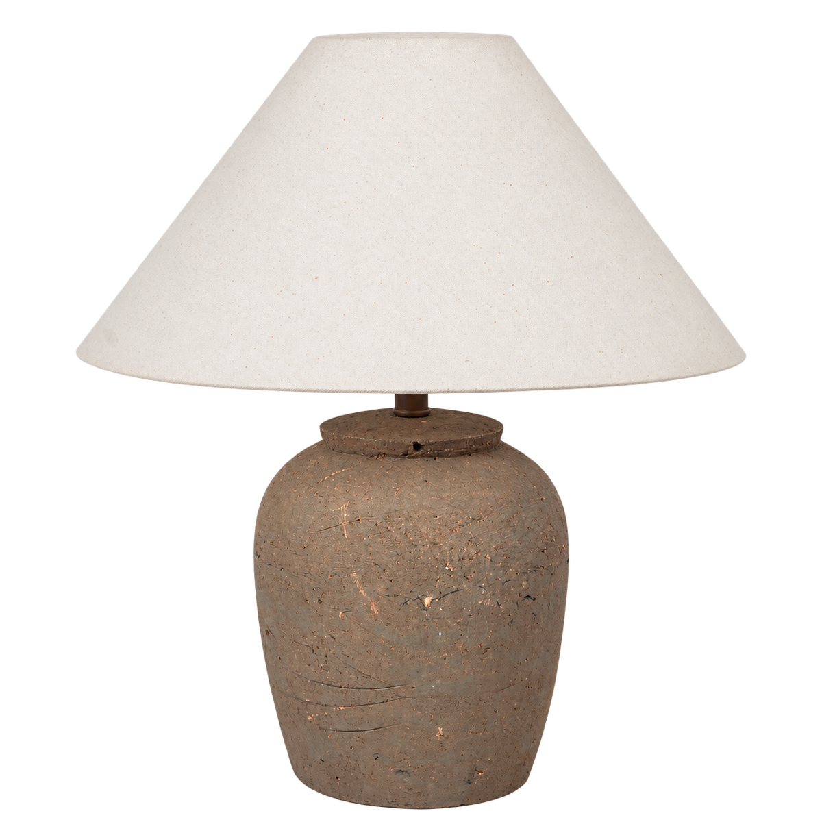 Palermo Table Lamp Olive with Natural Shade