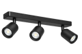 Camaldoli 3 Light Spotlight Black