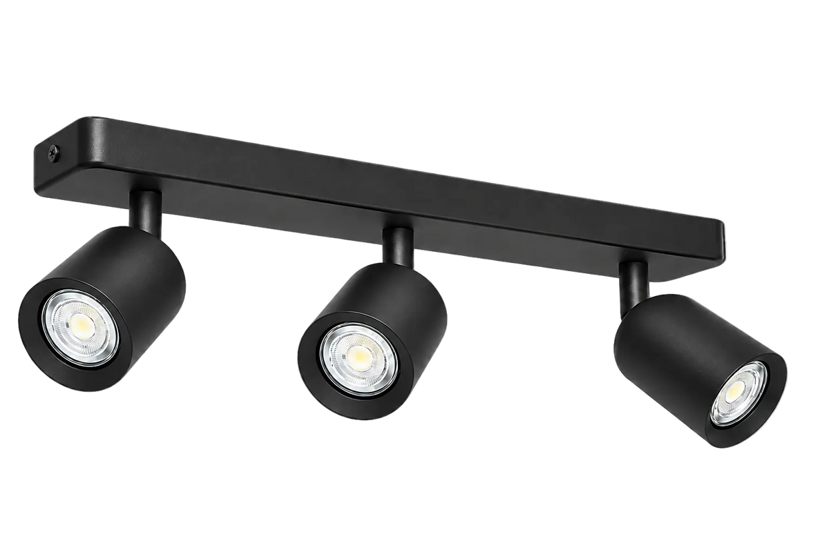 Camaldoli 3 Light Spotlight Black