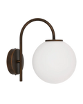 Capolino Wall Light Bronze with Opal Glass