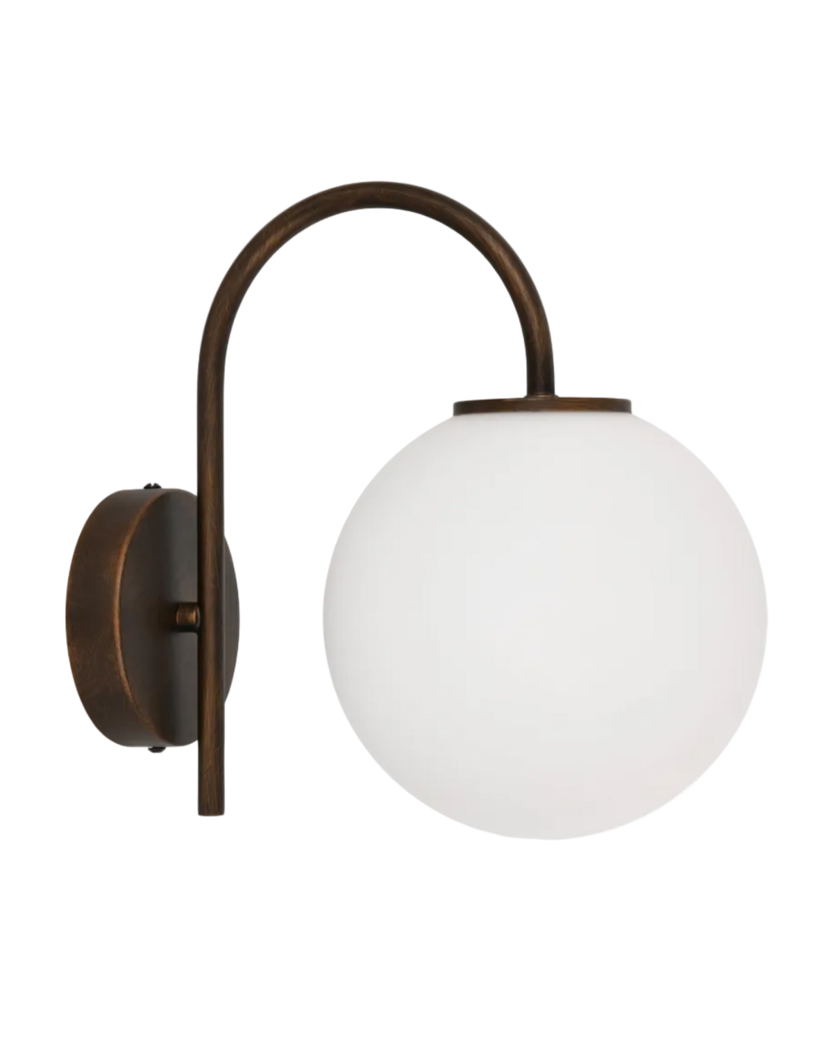 Capolino Wall Light Bronze with Opal Glass