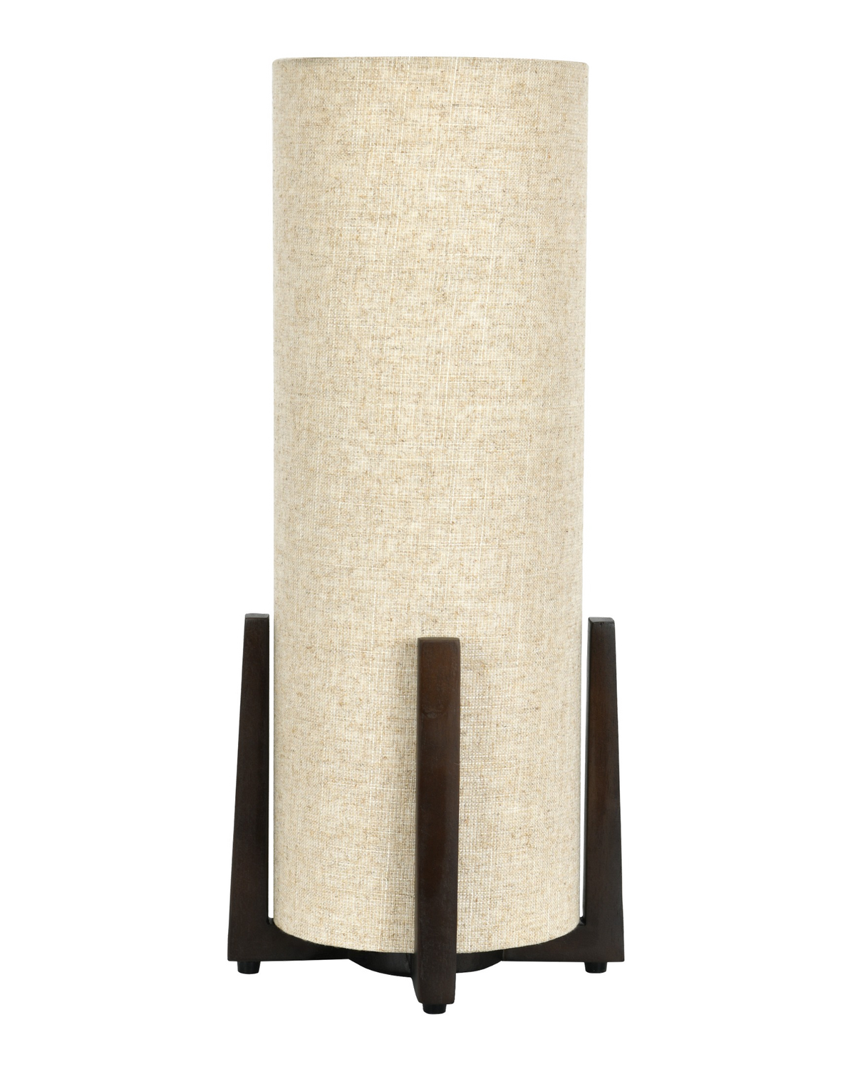 Cabana Table Lamp Walnut with Natural Shade