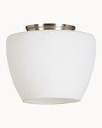 Frosted glass with nickel canopy