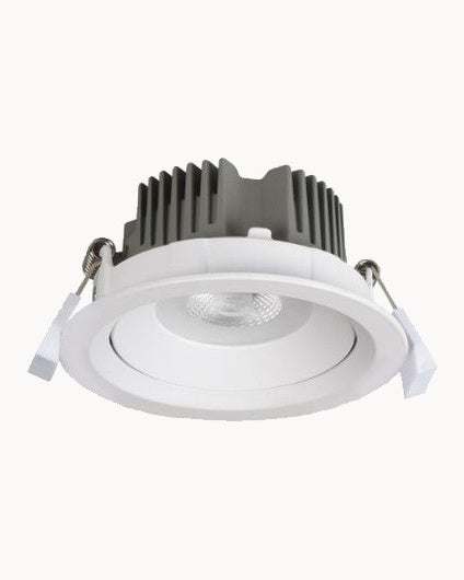 White gimble IP40 downlight