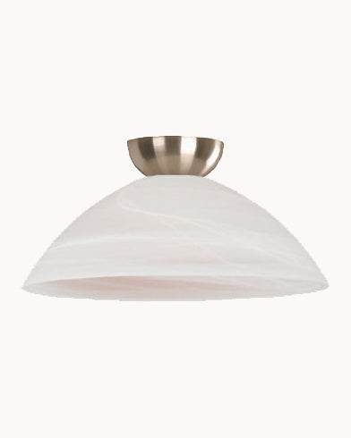 Alabaster glass DIY paired with nickel or antique brass canopy