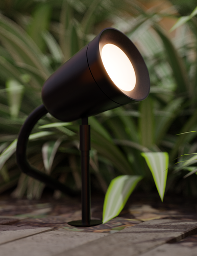 Black garden spike