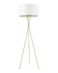 Fondachelli Floor Lamp Brass with White Shade