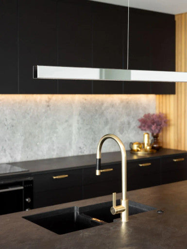 Smoke mirror 1.8m linear pendant