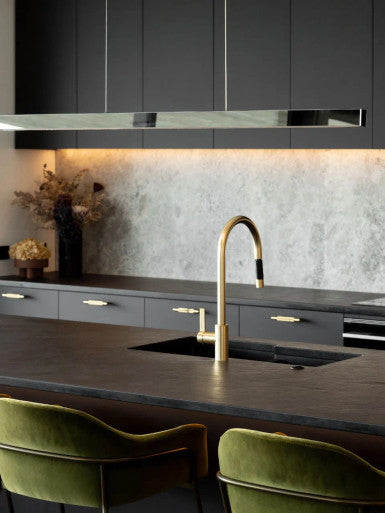 Smoke mirror 1.8m linear pendant