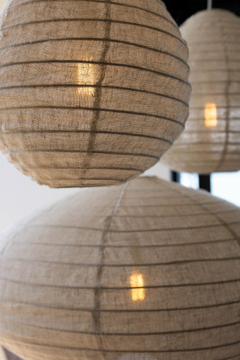 Linen fabric shade for pendants