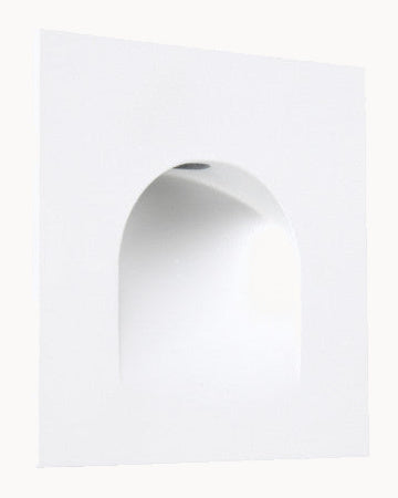 Arch-style steplight in white