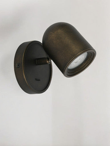 Bronze Spotlight with Base Switch – Adjustable Directional Light for Task & Accent Lighting