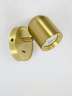 Brass Spotlight with Base Switch – Adjustable Directional Light for Task & Accent Lighting