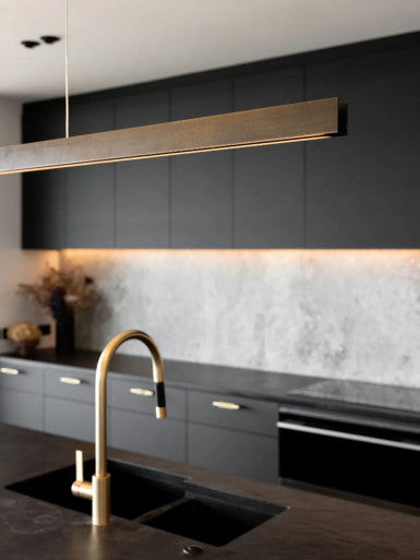 Bronze 1.8m linear pendant