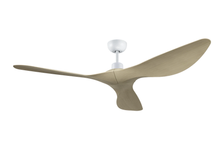 Sonata 54" DC Fan White with Teak Blades
