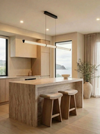 Black 1.8m linear pendant